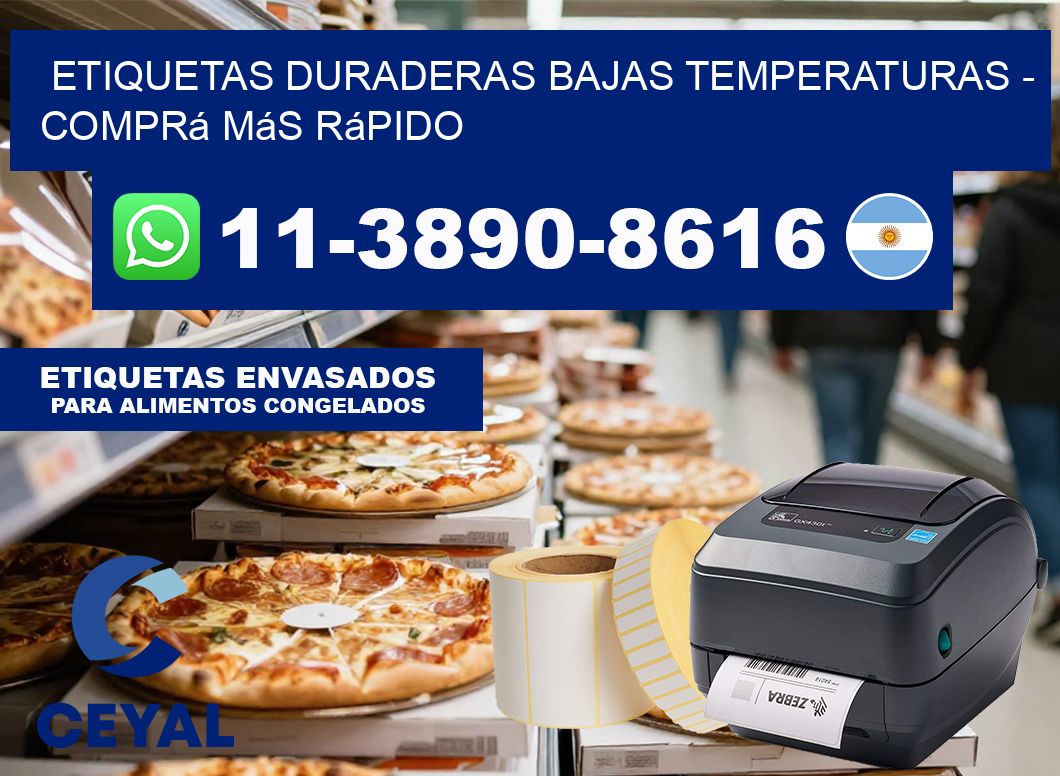 ETIQUETAS DURADERAS BAJAS TEMPERATURAS – Comprá más rápido