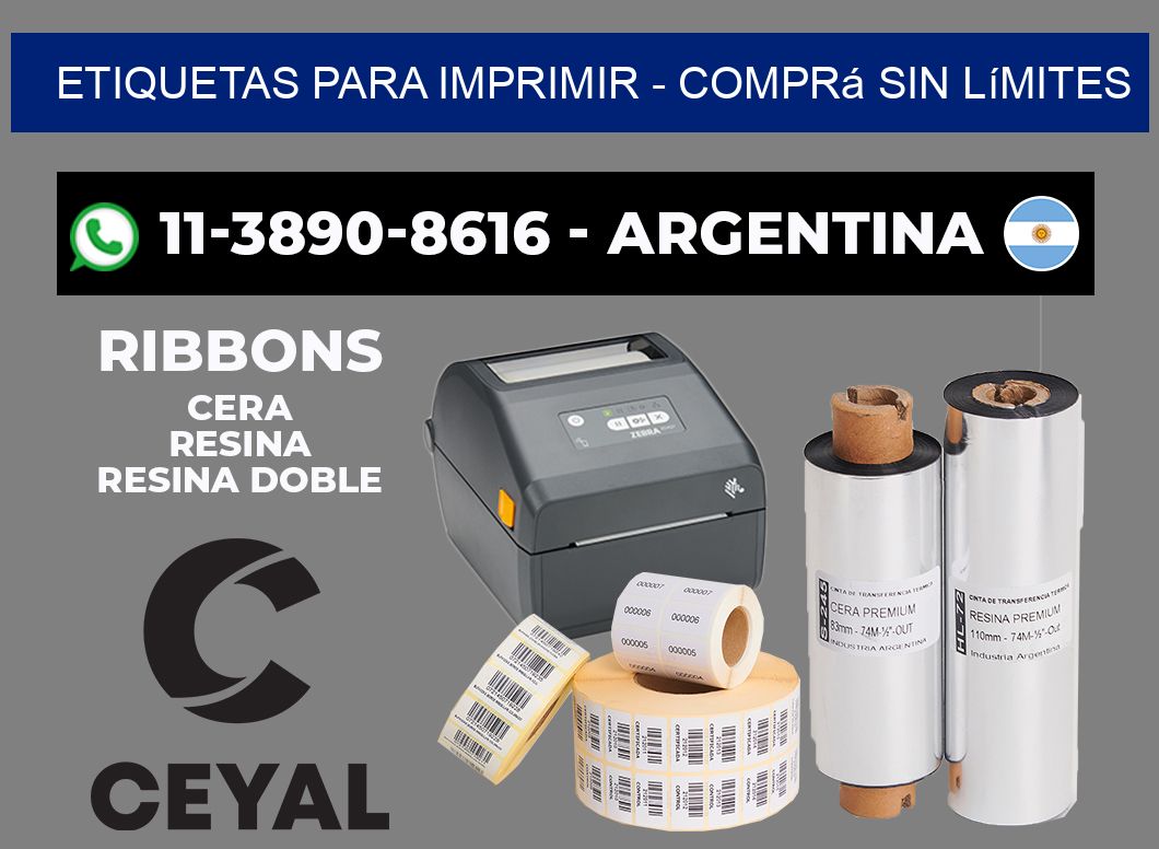 ETIQUETAS PARA IMPRIMIR - Comprá sin límites