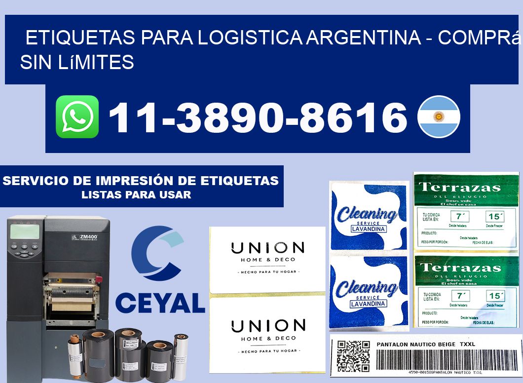 ETIQUETAS PARA LOGISTICA ARGENTINA - Comprá sin límites