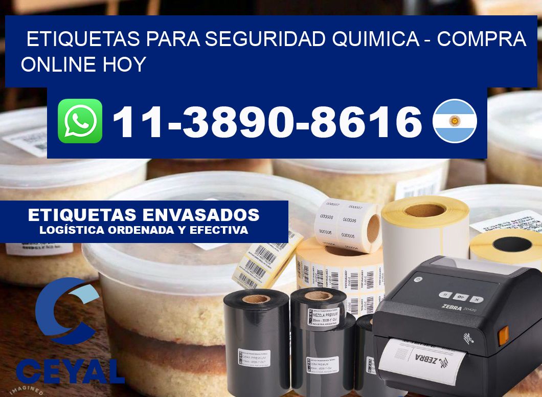 ETIQUETAS PARA SEGURIDAD QUIMICA - Compra online hoy
