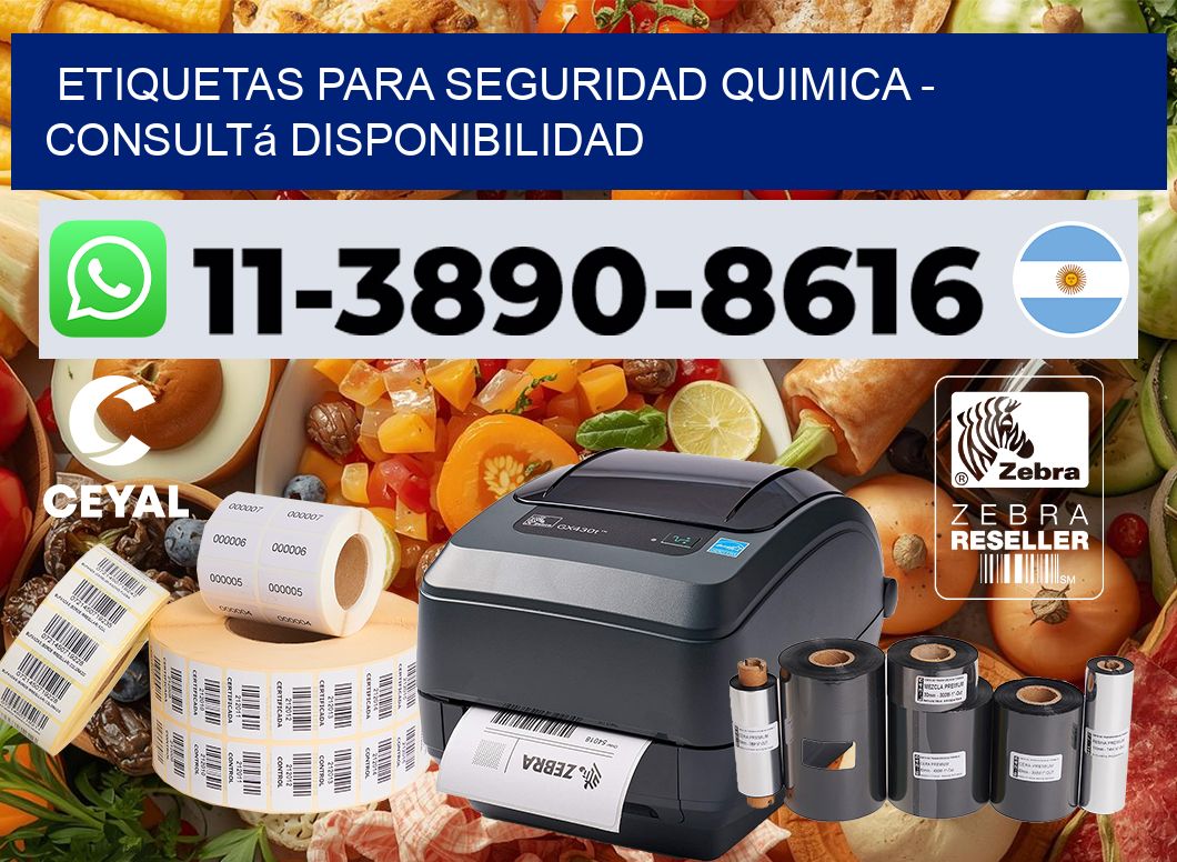 ETIQUETAS PARA SEGURIDAD QUIMICA - Consultá disponibilidad