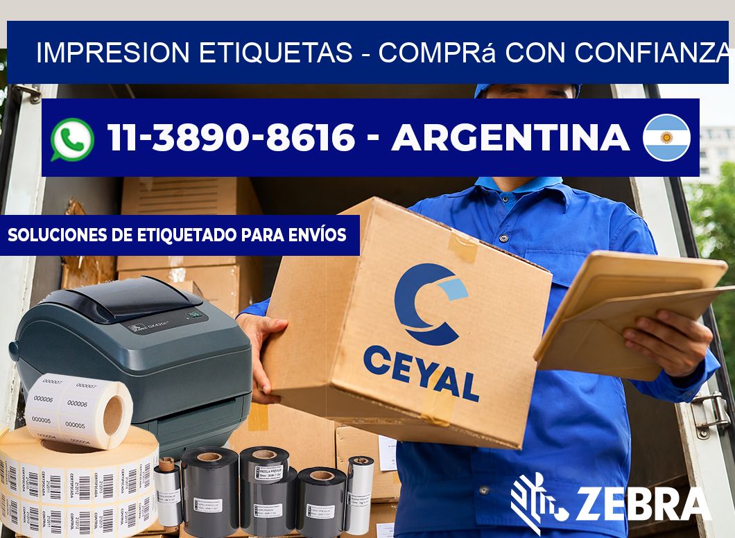 IMPRESION ETIQUETAS - Comprá con confianza