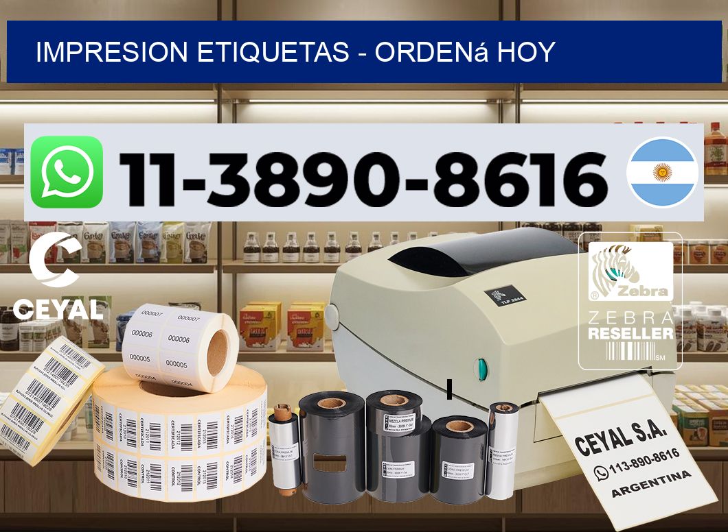 IMPRESION ETIQUETAS - Ordená hoy
