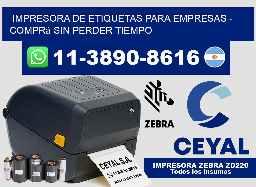 IMPRESORA DE ETIQUETAS PARA EMPRESAS – Comprá sin perder tiempo