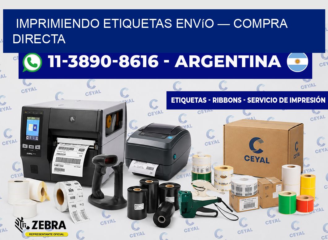 Imprimiendo etiquetas envío — Compra directa
