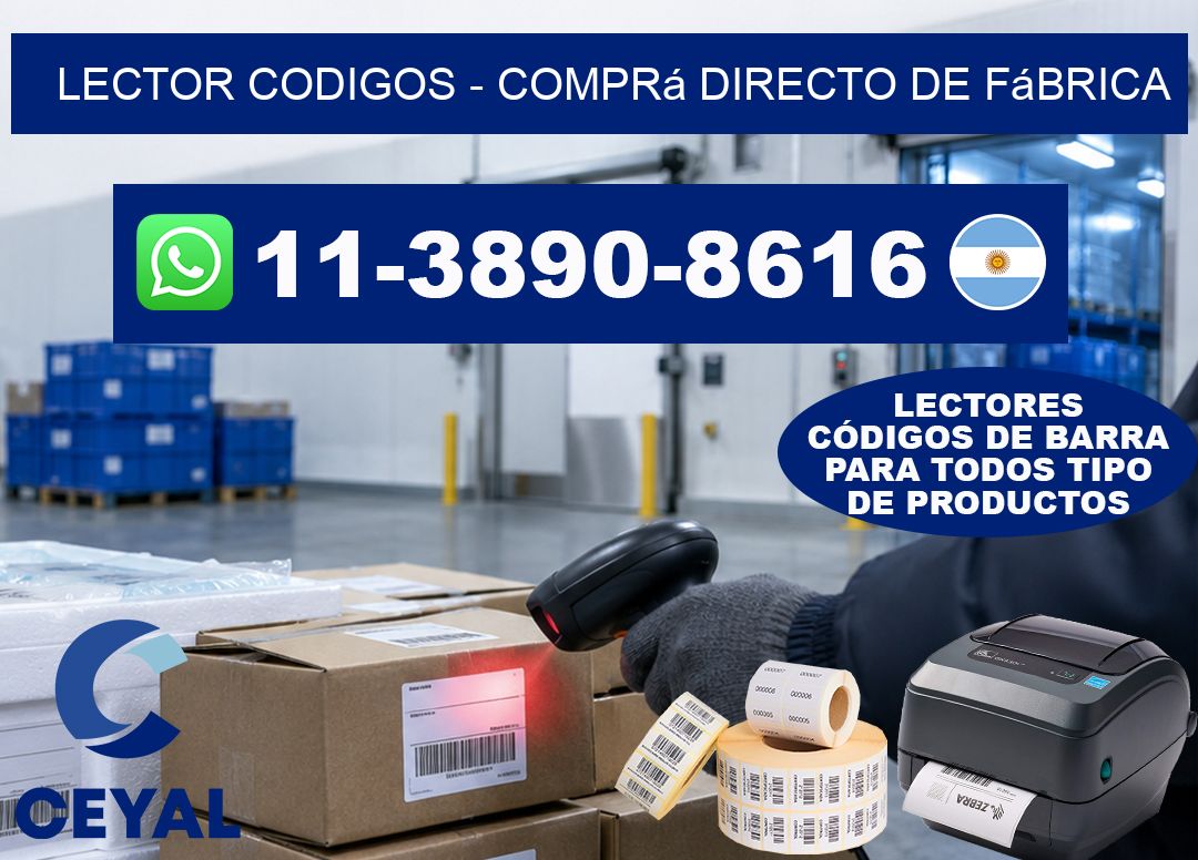 LECTOR CODIGOS - Comprá directo de fábrica