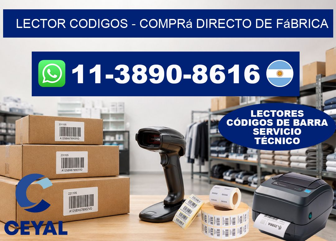 LECTOR CODIGOS - Comprá directo de fábrica