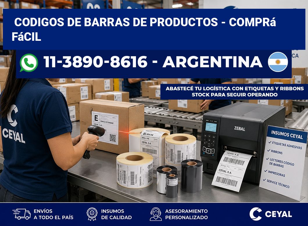 codigos de barras de productos - Comprá fácil