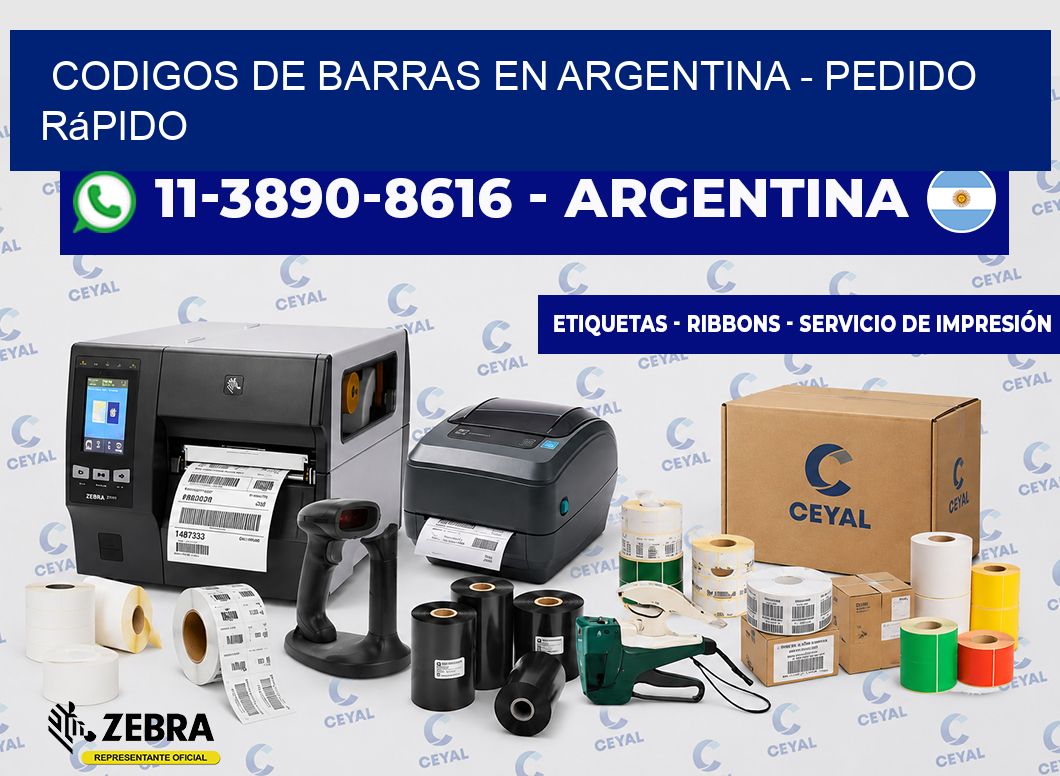 codigos de barras en argentina - Pedido rápido