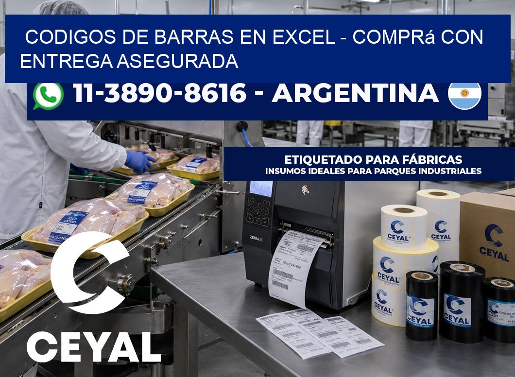 codigos de barras en excel - Comprá con entrega asegurada