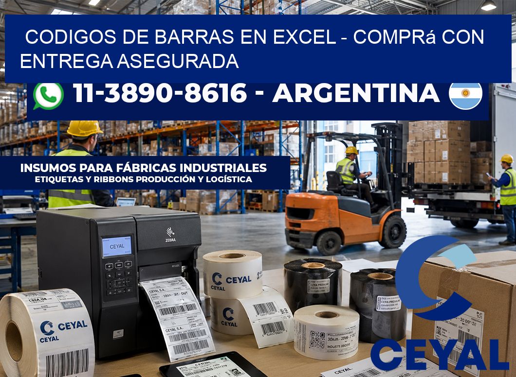 codigos de barras en excel – Comprá con entrega asegurada