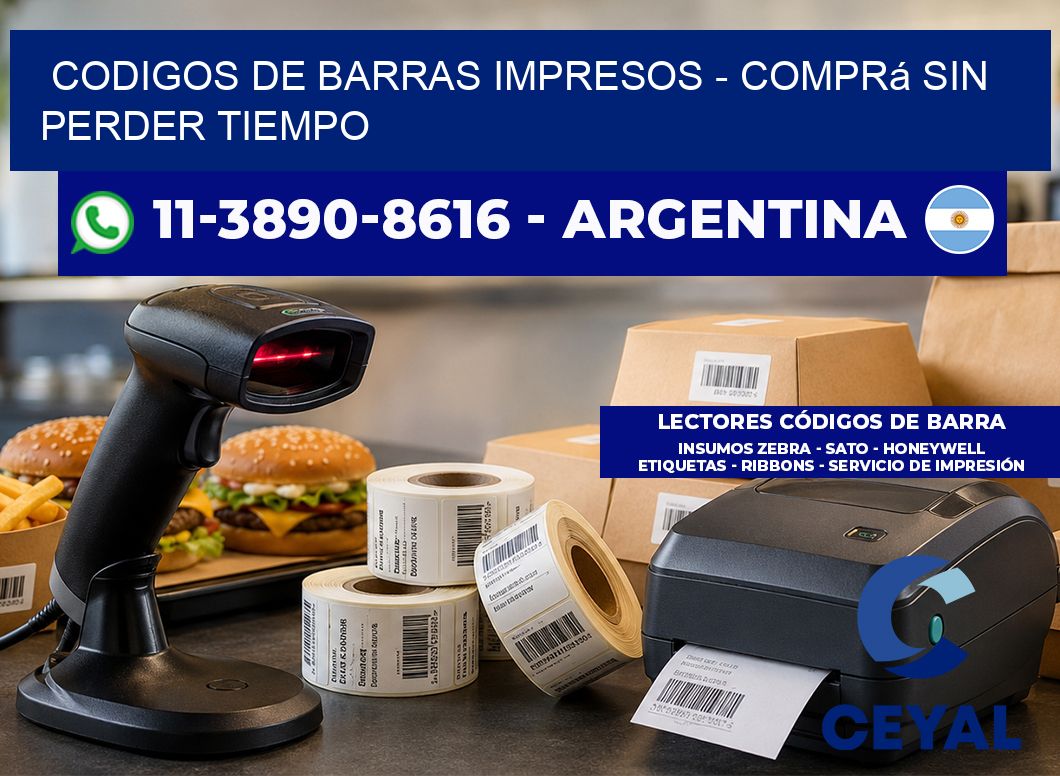 codigos de barras impresos - Comprá sin perder tiempo