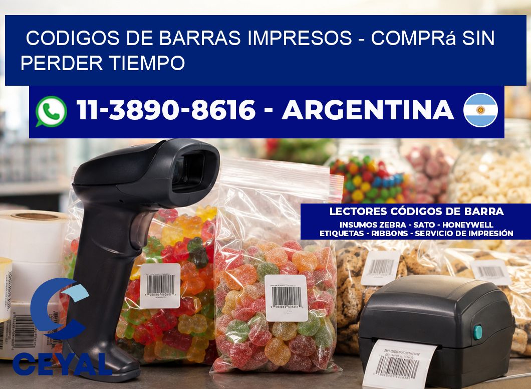 codigos de barras impresos - Comprá sin perder tiempo