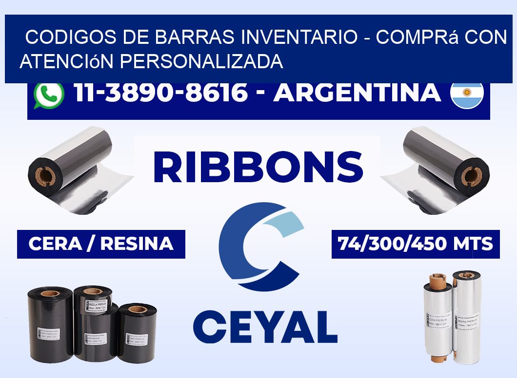 codigos de barras inventario - Comprá con atención personalizada