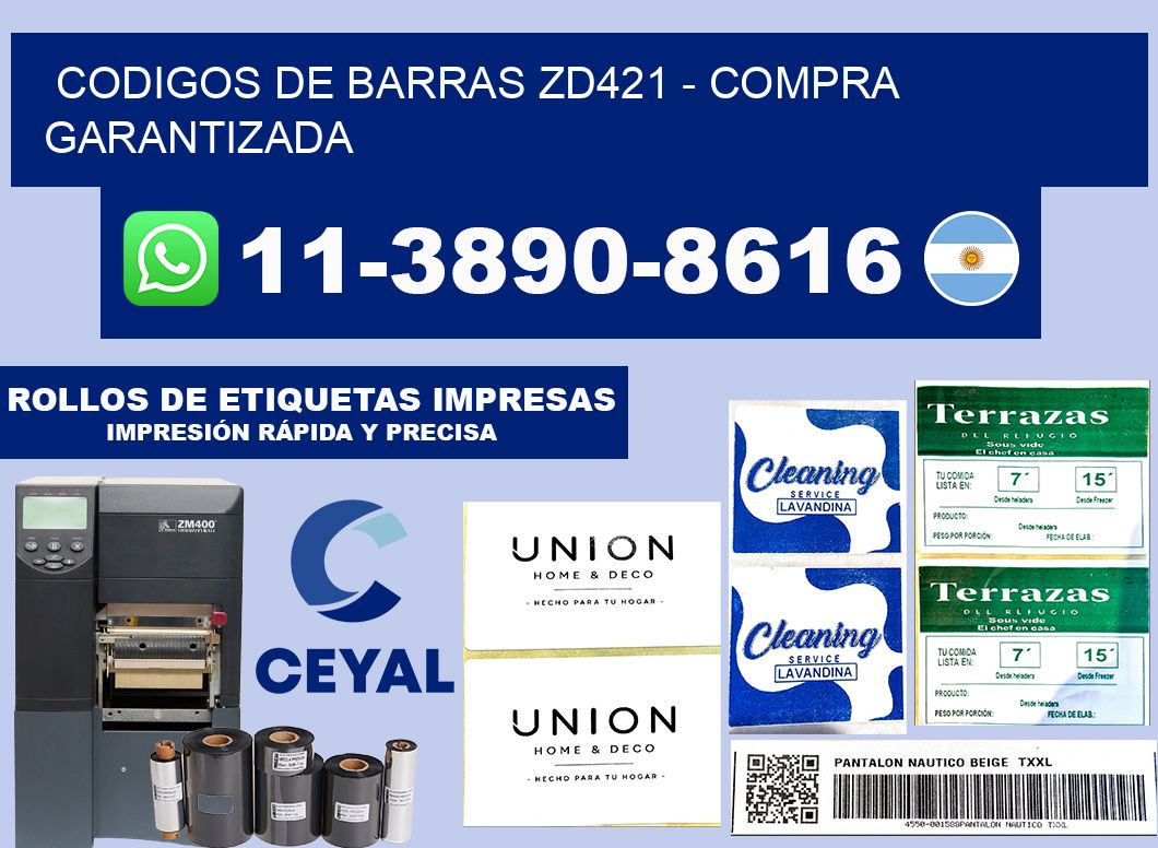 codigos de barras zd421 - Compra garantizada