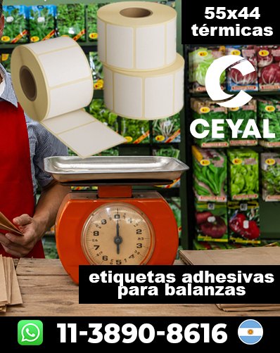 ETIQUETADO TÉRMICO BALANZAS - Atención inmediata