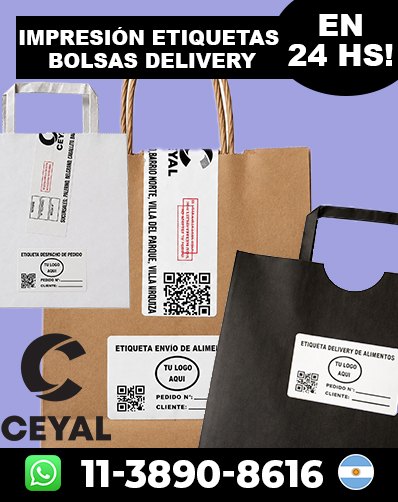 Etiquetas para Envíos de Ropa de Mercado Libre argentina