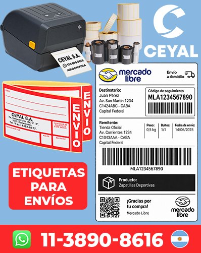 Etiquetas para Variantes de Prendas de Vestir argentina